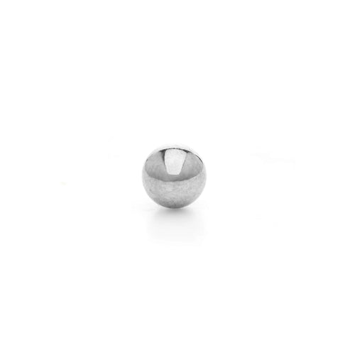 Solid Gold Ball Alchemy Adornment 14k White Gold