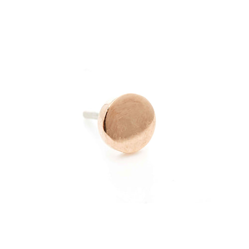 Solid Gold Disk Alchemy Adornment 14k Rose Gold