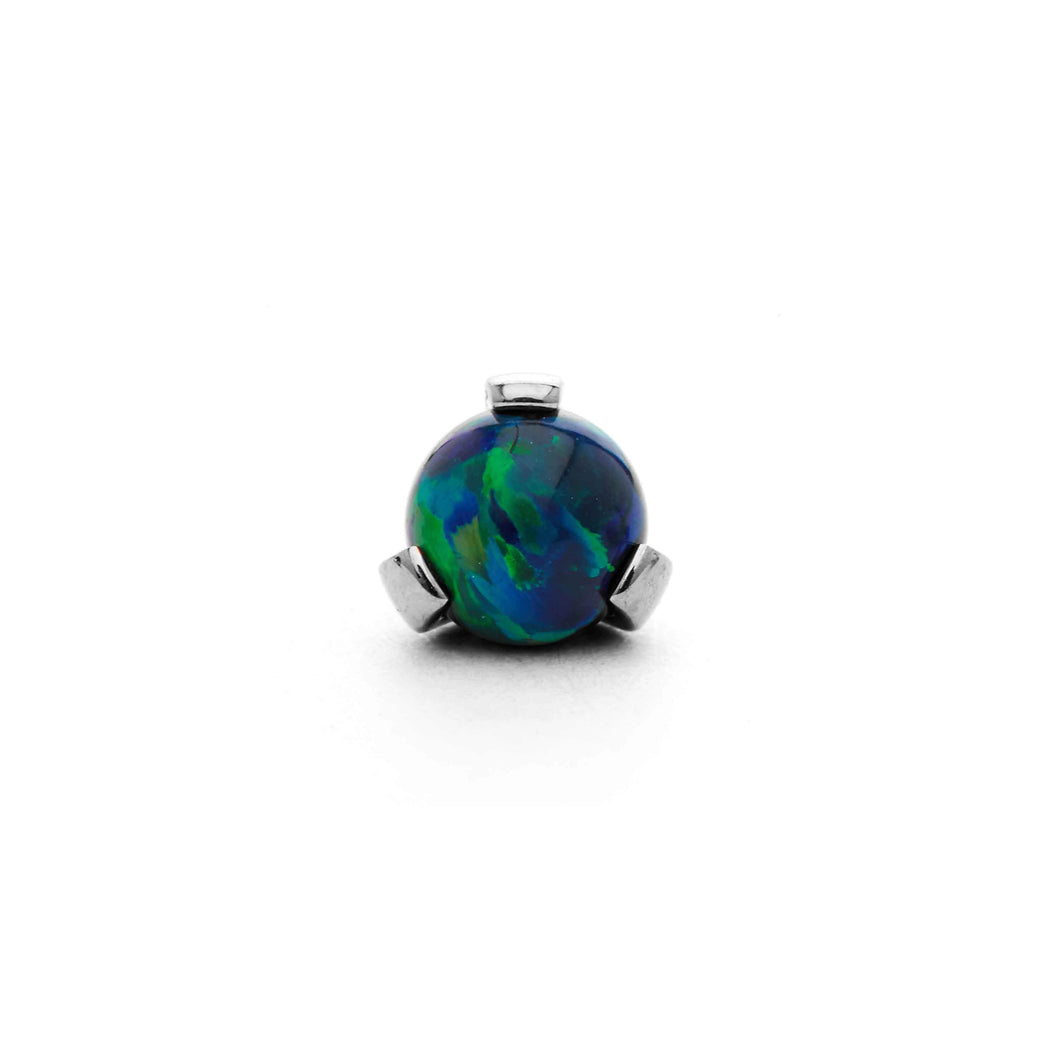 Industrial Strength Prong-Set Ball Titanium Black Opal