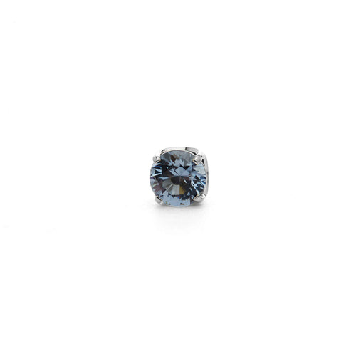 Prong-set Ocean Grey Swarovski Gem Titanium NeoMetal