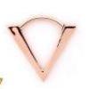 Geometric Triangle Clicker by LeRoi in 14k Rose Gold